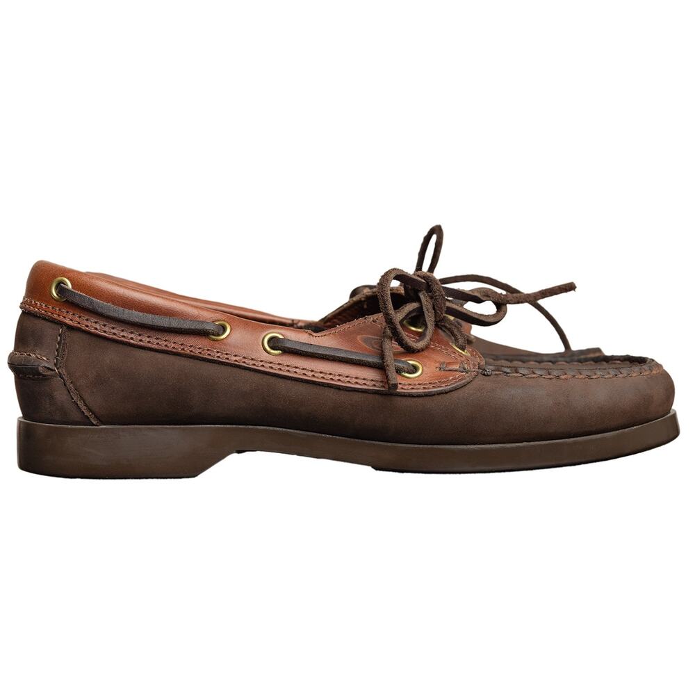 Vintage Dexter Genuine Leather Boat Shoes Women's Size 7 TwoTone Brown Deck Shoe